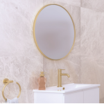Reba Urban Brass Framed Mirror, 800mm Reba Urban Brass Framed Mirror, 800mm